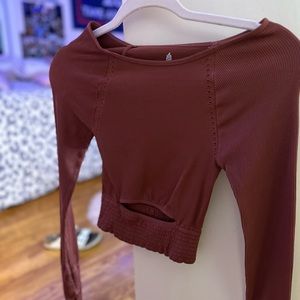 Burnt Orange Free People Movement Top